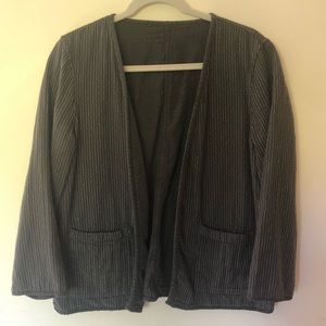 Reversible cotton cardigan